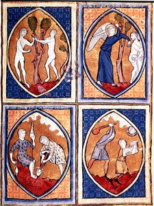 Scenes from the Bible Depicted in Mandorles by Unknown artist