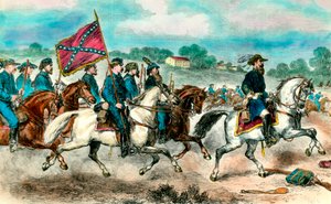 General Stuart with Confederate Cavalry in 1862