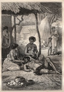 Second voyage of Captain James Cook: an island who spent his day being swallowed by his wives