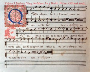 Sheet Music Page of a Sacred Work