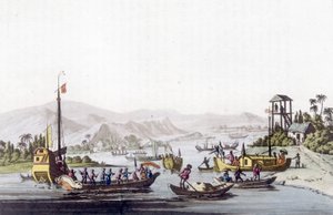 Ships from Cochinchine. Bibliotheque des arts décoratifs de Paris in “Le costume ancien et moderne” by Unknown artist