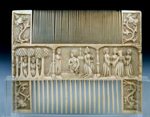 Side B of an Ivory Comb with the story of Susanna