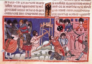 Siege of a fortified city by Unknown artist