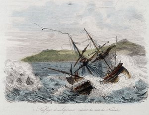 Sinking of the Ship of Jean-Francois Galaup, Count of La Perouse by Unknown artist