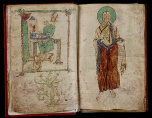St. John and the Holy Spirit Who Gives Inspiration to St. Gregory by Unknown