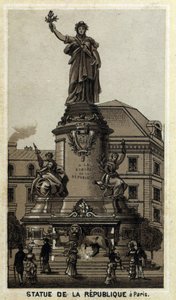 Statue of the Republic, Place de la Republique in Paris