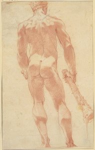Standing Hercules from the Back by Unknown