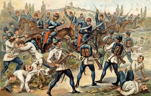 The Battle of Solferino (June 24) by Unknown artist