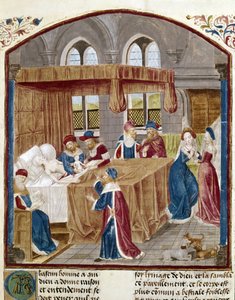 The Birth of Julius Caesar - Miniature from 