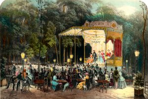The Cafe des Ambassadeurs aux Champs Elysees (Engraving from 1853)