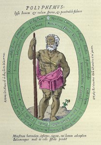 The Cyclops Polyphemus, satire against Nicolas Durand de Villegagnon, French military and explorer by Unknown artist