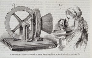The Edison phonometer - device by means of which a mechanical work is obtained by speech in 