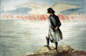 The Emperor to St. Helena. 19th century chromolithography