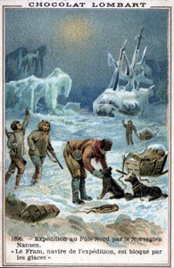 The Fram, boat of the Norwegian explorer Fridtjof Nansen, caught in the ice of the Arctic Ocean in 1896 by Unknown artist