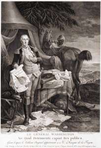 The General Washington (1732 - 1799), engraved after the original painting belonging to the Marquis de la Fayette