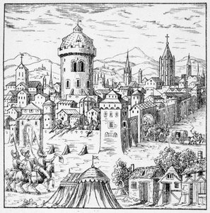 The Huguenots at Amboise where was King Francois II (Conjuration of Amboise) - in Collection of 39 figures representing the calamities of France from 1562 to 1586