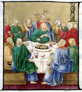 The Last Supper (detail). Church of the Crowned Virgin of Lodi