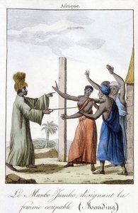The Munbo-Jumbo, designating the woman guilty (Manding) by Unknown artist