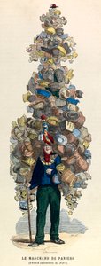 The Basket Merchant in Paris in the 19th Century. Private Collection by Unknown artist