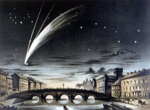 The comet Donati visible on October 5