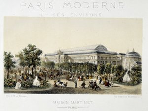 The Crowd on the Champs-Elysees by Unknown artist