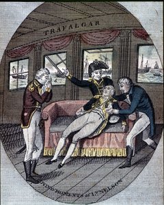 The Death of Admiral Nelson at the Battle of Trafalgar, Aboard His Ship, the Victory (October 21) by Unknown artist