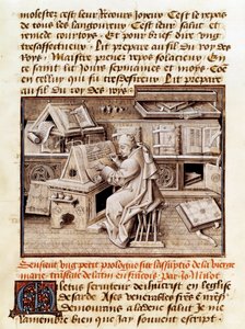 Jean Mielot Working in His Office