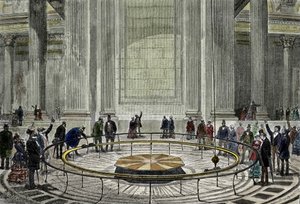 The Famous Pendulum Experiment by Leon Foucault in 1851 by Unknown artist