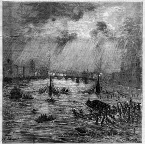 The great flooding of Toulouse on June 23 by Unknown artist