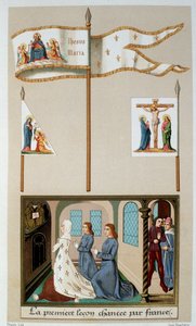 The Insignia of Joan of Arc and Allegory of France in Prayer - in 