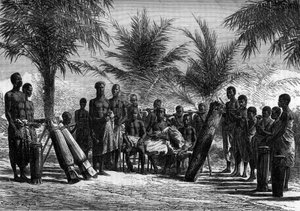 The King of Grand Bassam Surrounded by His Court
