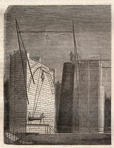The large mirror telescope (or leviathan) by William Parsons called Lord Rosse, from Birr Castle to Parsonstown, Ireland by Unknown artist