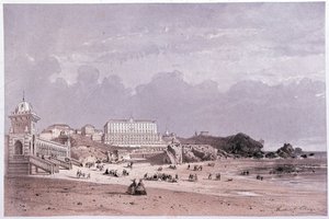 The New Baths of the Côte des Fools and the Casino in Biarritz, 19th Century