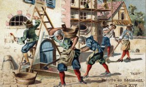 The profession of painter in building at the beginning of the 18th century.