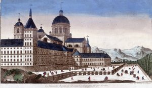 The royal monastery of the Escorial in Spain, seen from behind by Unknown artist