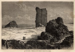 The Ruins of Birs Nimroud, Identified as the Mythical Tower of Babel, Engraving to Illustrate the Voyage to Babylon by Guillaume Lejean by Unknown artist