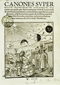 The sun and moon movements observed by astronomers - frontispiece of the book 