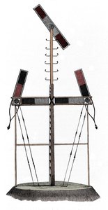 The telegraph of Claude Chappe (1763-1805), French engineer by Unknown artist