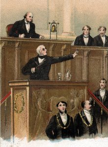 Adolphe Thiers predicting the events of 1870, 3 May 1866 by Unknown artist