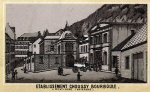 Thermal establishments of Choussy at Bourboule in the Monts Dore massif, in the department of Puy-de-Dome in Auvergne