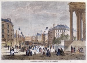 Transformations of Paris under the Second Empire, Haussmann Paris. Inauguration of Boulevard Malesherbes by Unknown artist