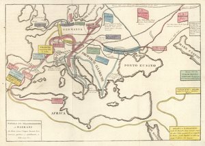 Transmigrations of the barbarian tribes that invaded the Roman Empire by Unknown artist