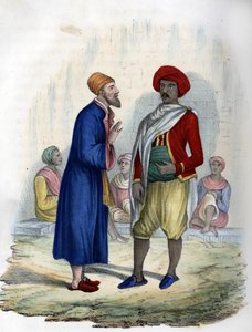 Two men in the streets of Algiers in 1830. In 