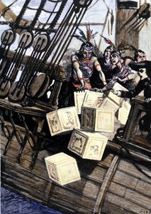 US War of Independence: Revolt of American Settlers Against Taxes Imposed by the English Parliament on Tea and Other Goods