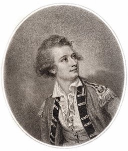 Vicente Lunardi, Italian Aeronaut. Engraving from the End of the 18th Century