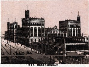 Vienna, Austria: view of the Northern Railway Station by Unknown artist