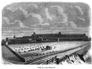 View of Bicetre near Paris in 1858.