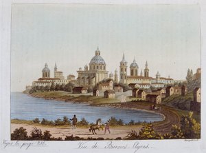 View of Buenos Aires - in the old and modern costume 1819-1820 by Doctor Ferrario, ed. Milan