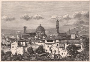 View of Florence in the XIX Century