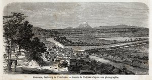 View of Homoura, Suburb of Yokohama, with Mount Fuji in the Background by Unknown artist